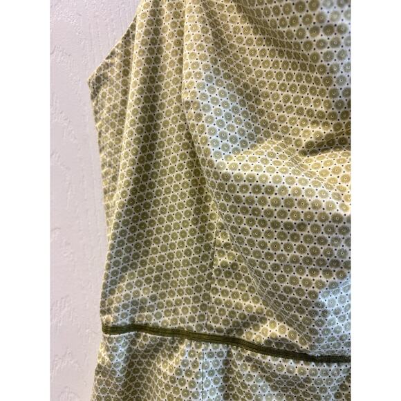 J Crew Green And White Twee Sheath Dress Size 2 - Picture 2 of 8